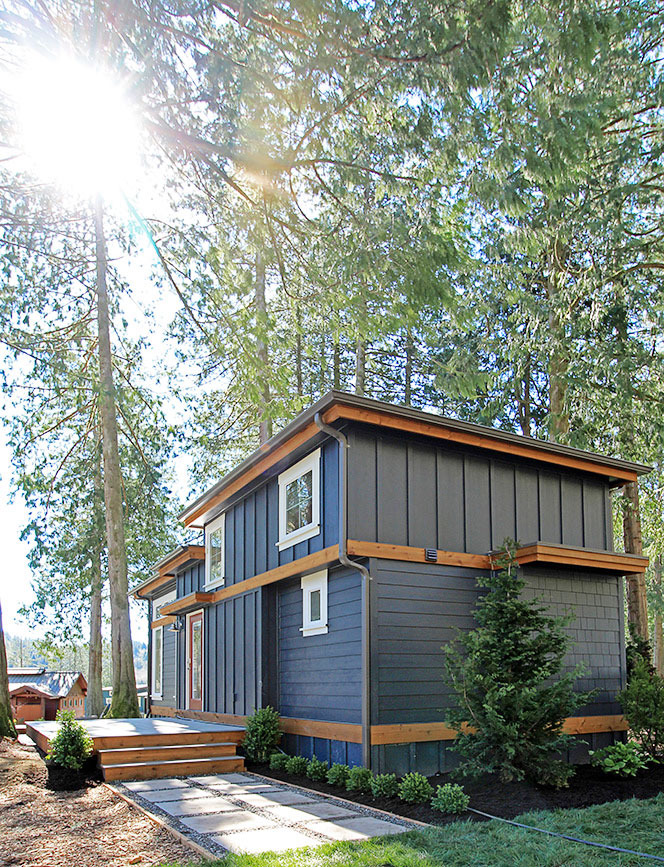 Salish tiny home located at Wildwood Lakefront Cottages