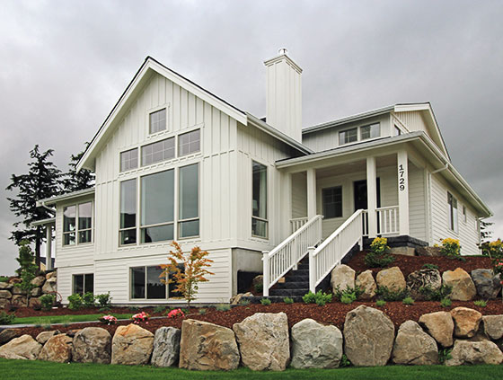 Modern farmhouse custom home - the Ridge Project