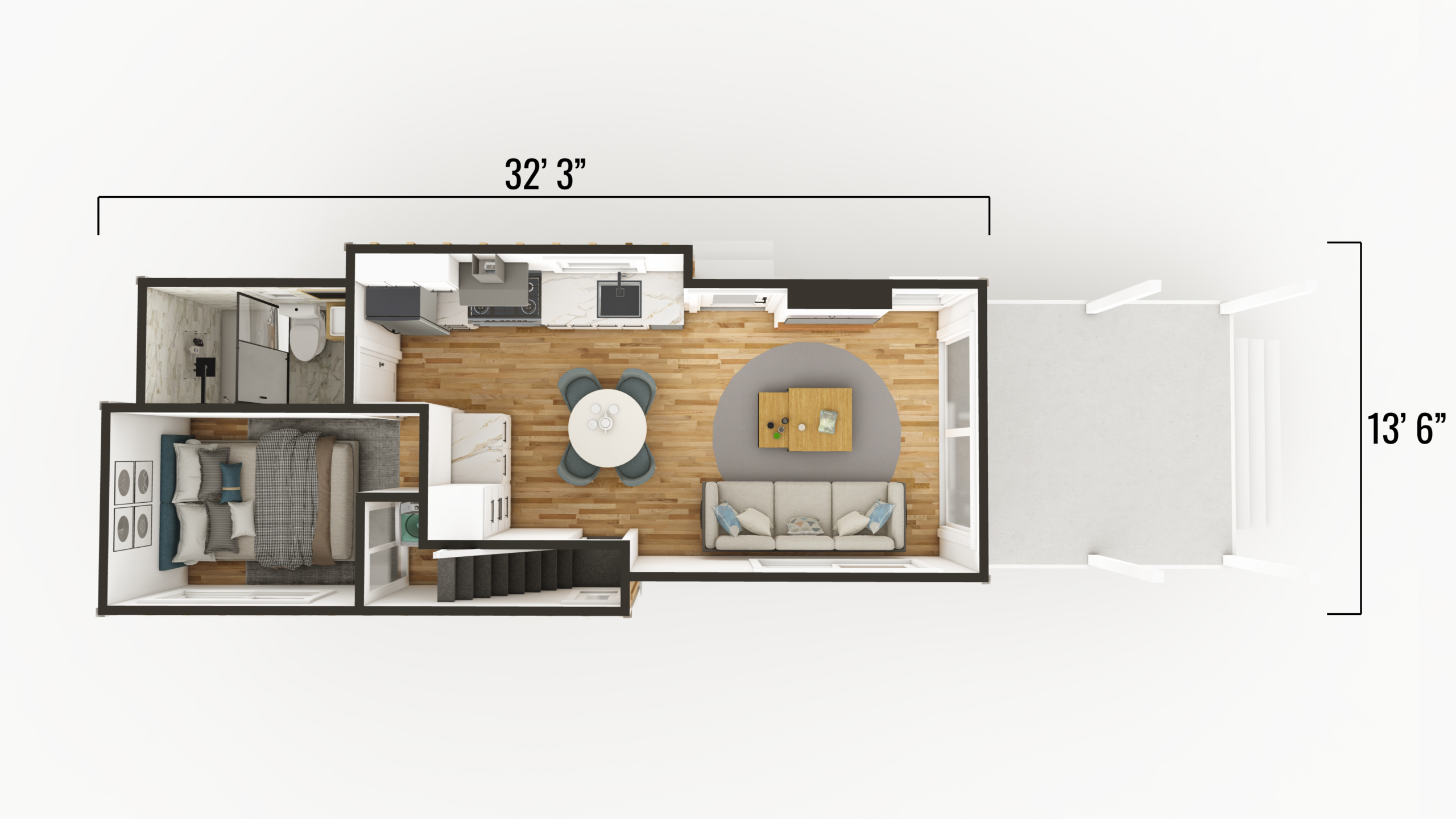 The San Juan Tiny Home Floor 1